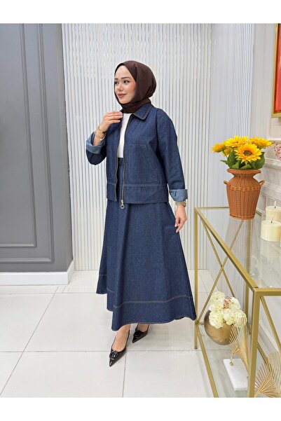 GK Denim Skirt Suit
