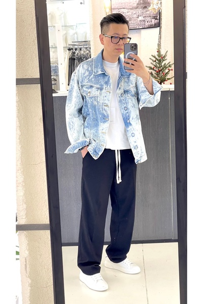 Urban Collection Geaca de blug prespalat urbancollection