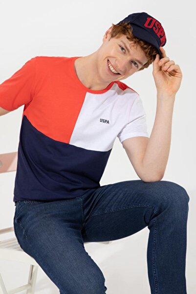 U.S. Polo Assn. Men's Red Crew Neck T-Shirt