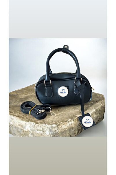 Gözde Mağazacılık Arma Detail Snap Fastener Baguette Women's Hand Shoulder Bag