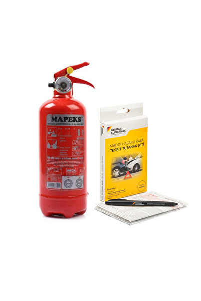 GERMAN KUPFERMAX Ce & Tse Belgeli 1 Kg Yangın Söndürücü ve Kalem Hediyeli Kaz...