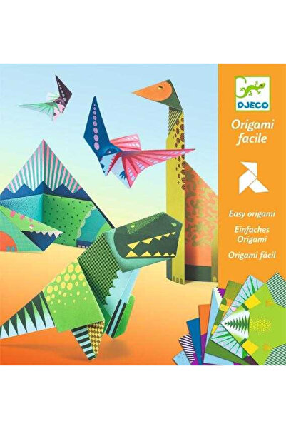 djeco Dinozauri creativi din hârtie pentru jocuri de origami