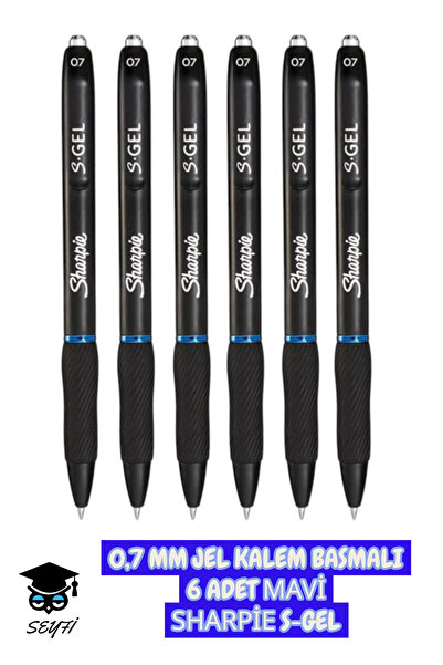 SEYFİKİRTASİYE Sharpi̇e S-Gel 0.7 mm Ink Press Gel Pen 3 Colors Blue Black Red