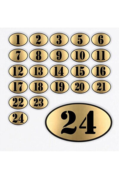 zafrakreklam Ellipse Laser Black & Gold from 1 to 24 - Apartment Site -Apartm...