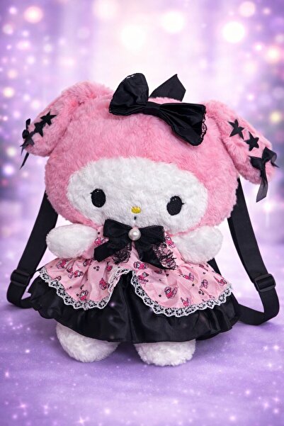 EMKSHOP Rucsac de pluș KUROMİ MY MELODY cu atingere catifelată