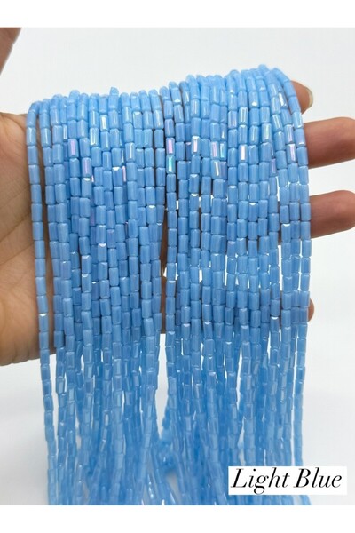 Ralp Moda 3*6 χιλ. Γυάλινες Κρυστάλλινες Χάντρες Μπαγκέτας 3 Τούφες Σύνολο: 2...