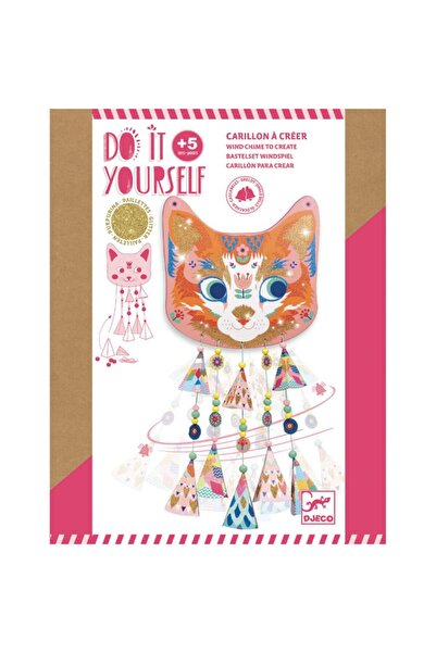 djeco Set DIY cu clopotei si sclipici Pisicuta