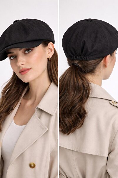 kuru Men's British Style Cap Summer H Lightweight Fabric Elastic Hat