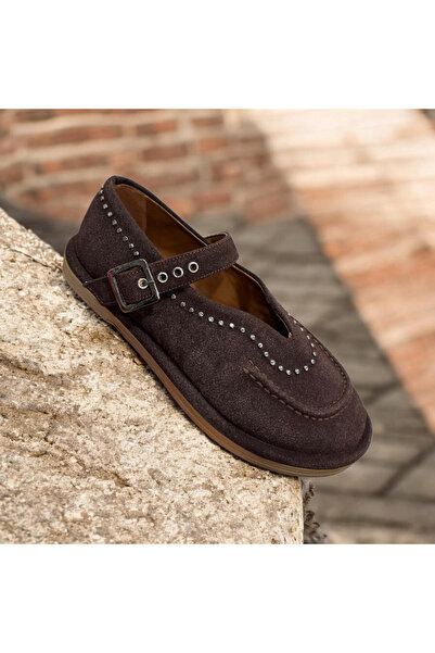 Daloğlu Γυναικεία παπούτσια μπαλαρίνας καθημερινής χρήσης με αγκράφα από καστ...