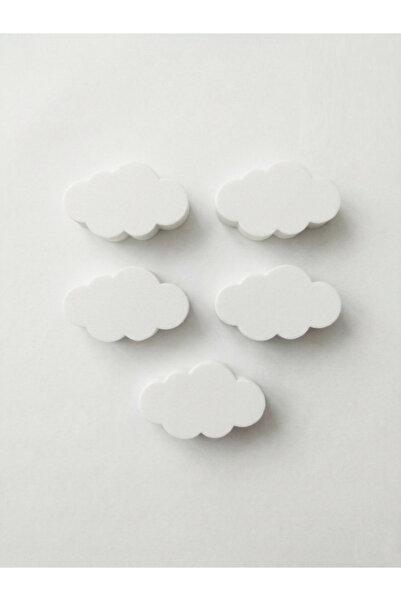 Baylin3D 5 Cloud Design Cabinet Handles (with 30mm Screws and Nuts) - Plastic