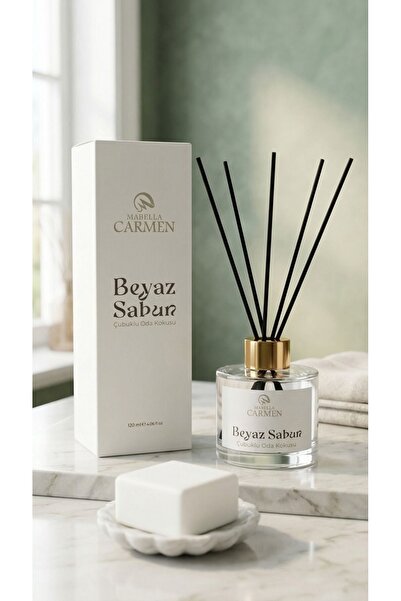 Mabella Carmen Beyaz Sabun Çubuklu Oda Kokusu 120 ml