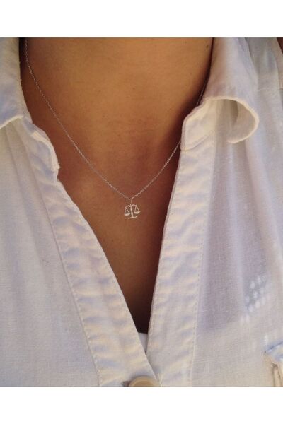 N!da Jewelry Adalet Terazisi Kolye 925k Kaplama