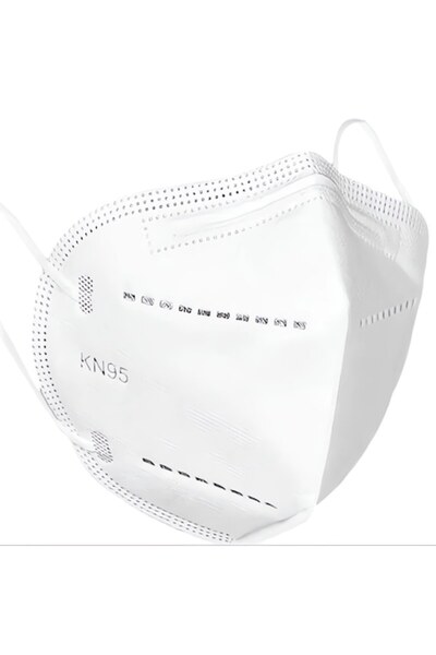 Bervolo Set de 10 măști FFP2 KN95, 6 straturi, protecție ridicată, certificat...