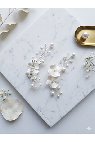 sibelle tasarım 2-Pack Bridal Hair Clips, Shawl Clips, Bridal Crown Suitable ...