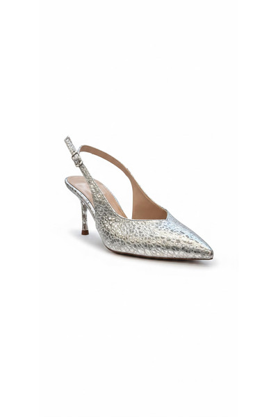 Ustalar Ayakkabı Çanta Silver Women's Heeled Shoes 319.129-2722