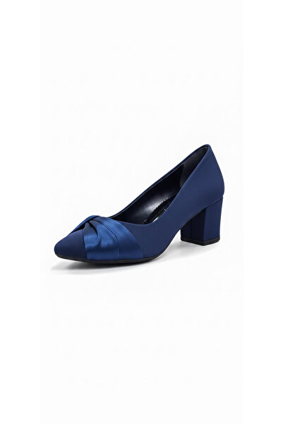 Ustalar Ayakkabı Çanta Navy Blue Women's Heeled Shoes 361.252