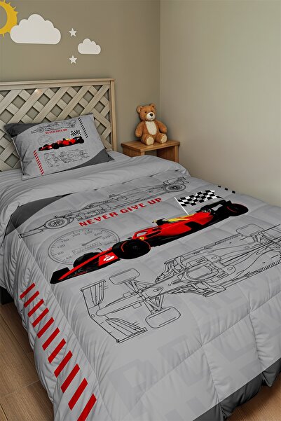 EVPANYA Judge of the Tracks Patterned Single Duvet and Pillowcase