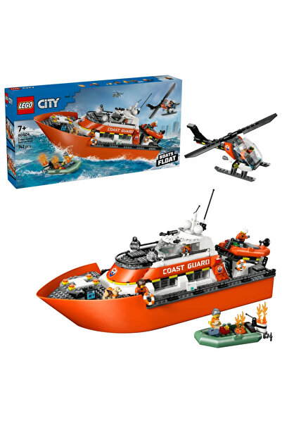 LEGO Σωστική λεωφορεία και ελικόπτερο της Ακτοφυλακής