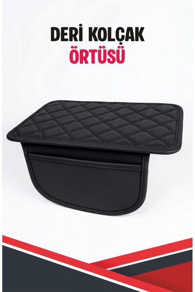 Bilge Sea DACİA SANDERO STEPWAY İLE UYUMLU SİYAH DERİ SİYAH DİKİŞ KOLÇAK ÖRTÜSÜ