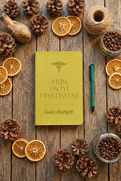 Hedizu En İyi Diyetisyen Kişiye Özel Defter ve Kalem Yeşil Tıp Bayramı Hediye...