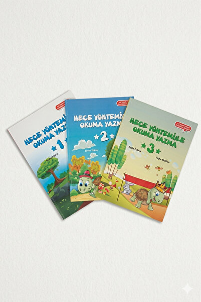 Koyu Siyah Kitap Hece Yöntemi 3'lü Kitap Seti