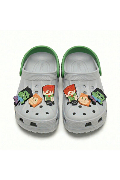 Akım Çocuk terlik Pixel Figürlü- Hafif Kaymaz Taban,Yazlık Rahat Terlik