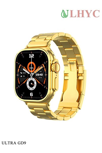 ULHYC Ultra Watch Series 9 Smart Watch 49mm Steel Case with Golden Sport Stee...