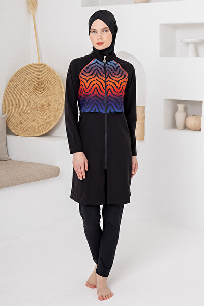 Adasea Devon Lycra Zippered Bathing Suit