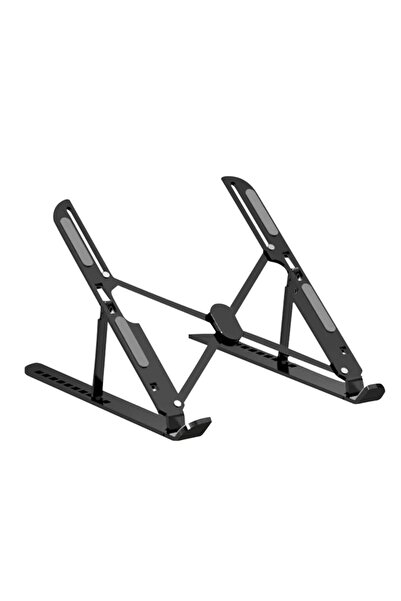 FREEDOM STOREE حامل كمبيوتر محمول من الألومنيوم قابل للطي باللون الأسود من فر...