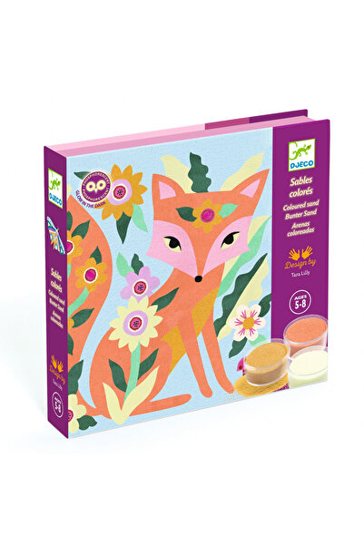 djeco Atelier creativ cu nisip fluorescent și animale luminoase