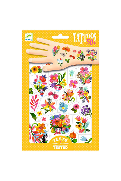 djeco Tatuaje cu flori colorate