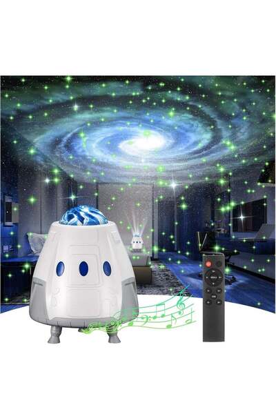 Arabest Galaxy Star Projector Night Light with Remote Control, RGB Nebula Cei...