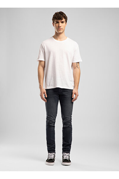 Lee Cooper Pantaloni negri din denim pentru bărbați, croială skinny 262 LCM 1...