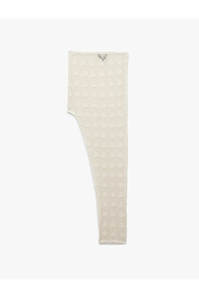 Koton Asimetrik Kesim Slim Fit Uzun Kroşe Plaj Eteği