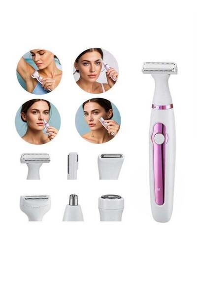 Arabest 6-in-1 Electric Hair Removal Set for Women, USB Rechargeable Cordless...