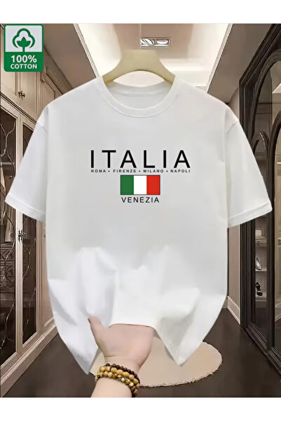 LİNA06 Men's 100% Cotton Short-Sleeve T-Shirt with Outdoor & Casual Attire - ...