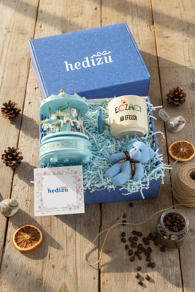 Hedizu Eczacı Hediye Kutusu Mavi - S132 - Tıp Bayramı Hediyesi D8A U0O M5J W3...
