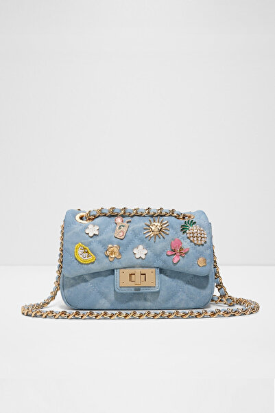 Aldo PARADISO - Kadın Suni Deri Diğer Mavi Üstten Fermuarlı Kapama Küçük Boy ...