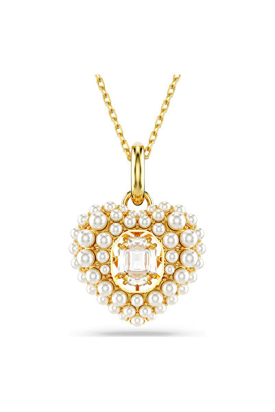 Swaroski قلادة على شكل هايبربولا، على شكل قلب