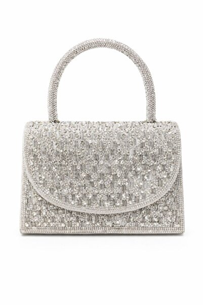 NO BRAND حقيبه سهره مرصعه بالكرستال