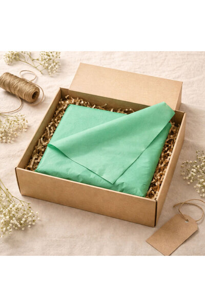 koliciabla Green Pelur Paper (32X45 cm) - 100 Pieces Practical and Natural (20 Gr)