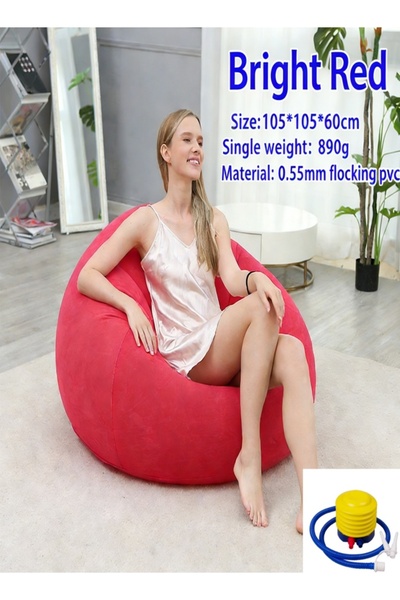 Generic Inflatable outdoor camping inflatable sofa chair, lazy sofa foldable ...