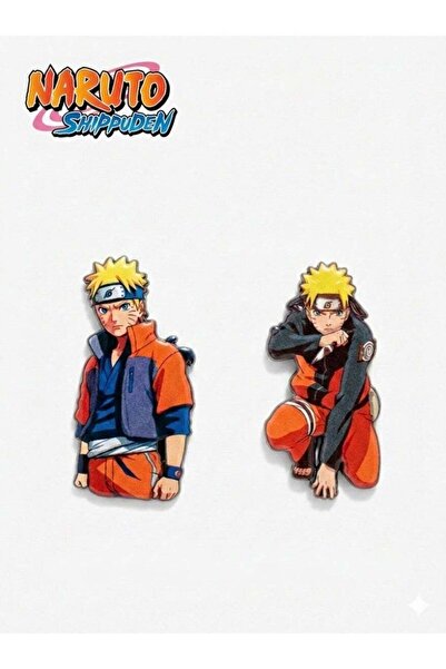 Generic Naruto Two-piece metal iron mobile sticker of Naruto character and Sp...