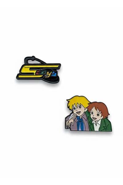 Generic Mobile Phone Sticker Set of 2 Metal for Alfredo and Remo from the Ani...