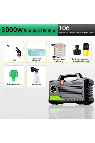 Arabest 3000W High Pressure Water Cleaner with Cordless Design, Electric Wash...