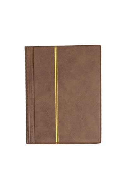 Choice4 brown Stamp Collector's Book Collector's Album Small Stamp Protectors...