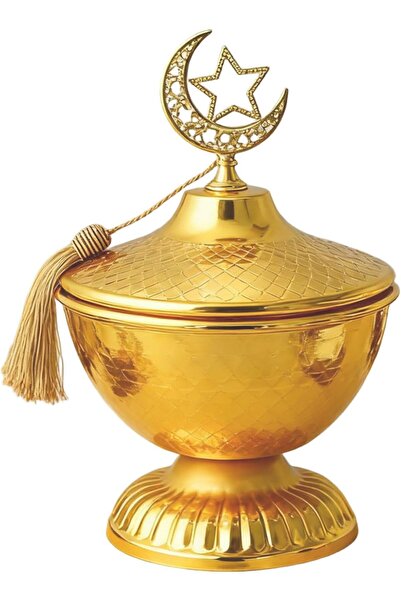 Arabest Metal Cookie Storage Container, Arabian Candy Dish for Ramadan Party ...