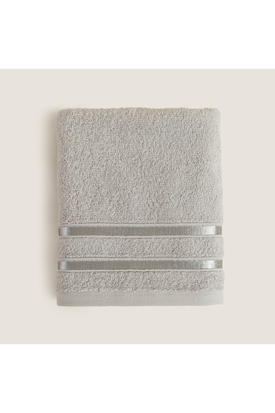 Chakra Шик кърпа за лице от 100% памук, 50x80 см, сива