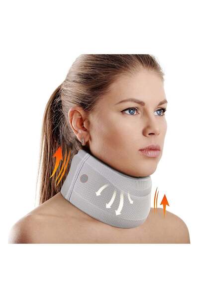 Arabest دعامة رقبة لتخفيف الألم، طوق عنقي ناعم للنوم، مثبت فقرات من الفوم