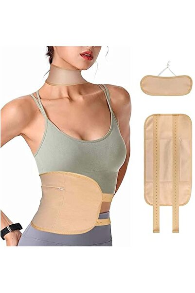 Arabest 2-Pack Reusable Castor Oil Pack Wraps, Adjustable Waist and Neck Supp...